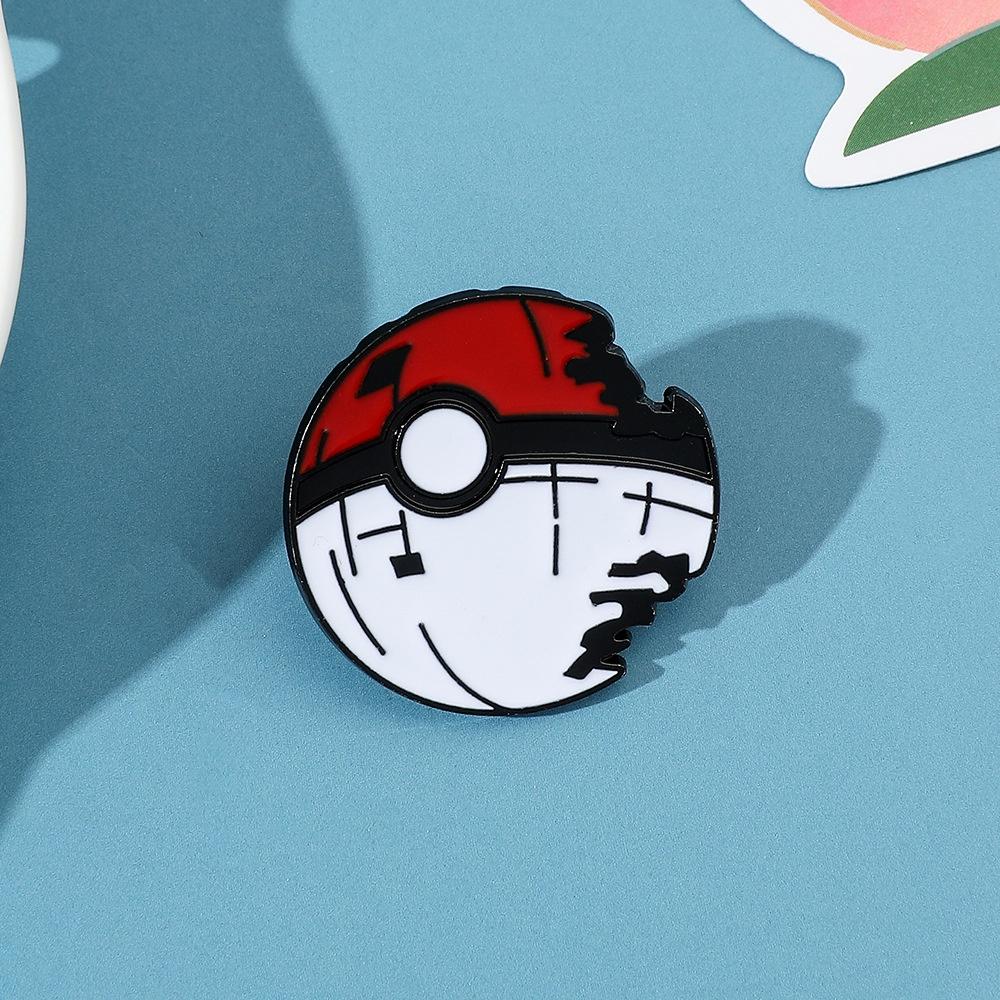 Cartoon Anime Pokemon Pocket Monster Chest Pin Badge Alloy Material Cartoon Character Design
