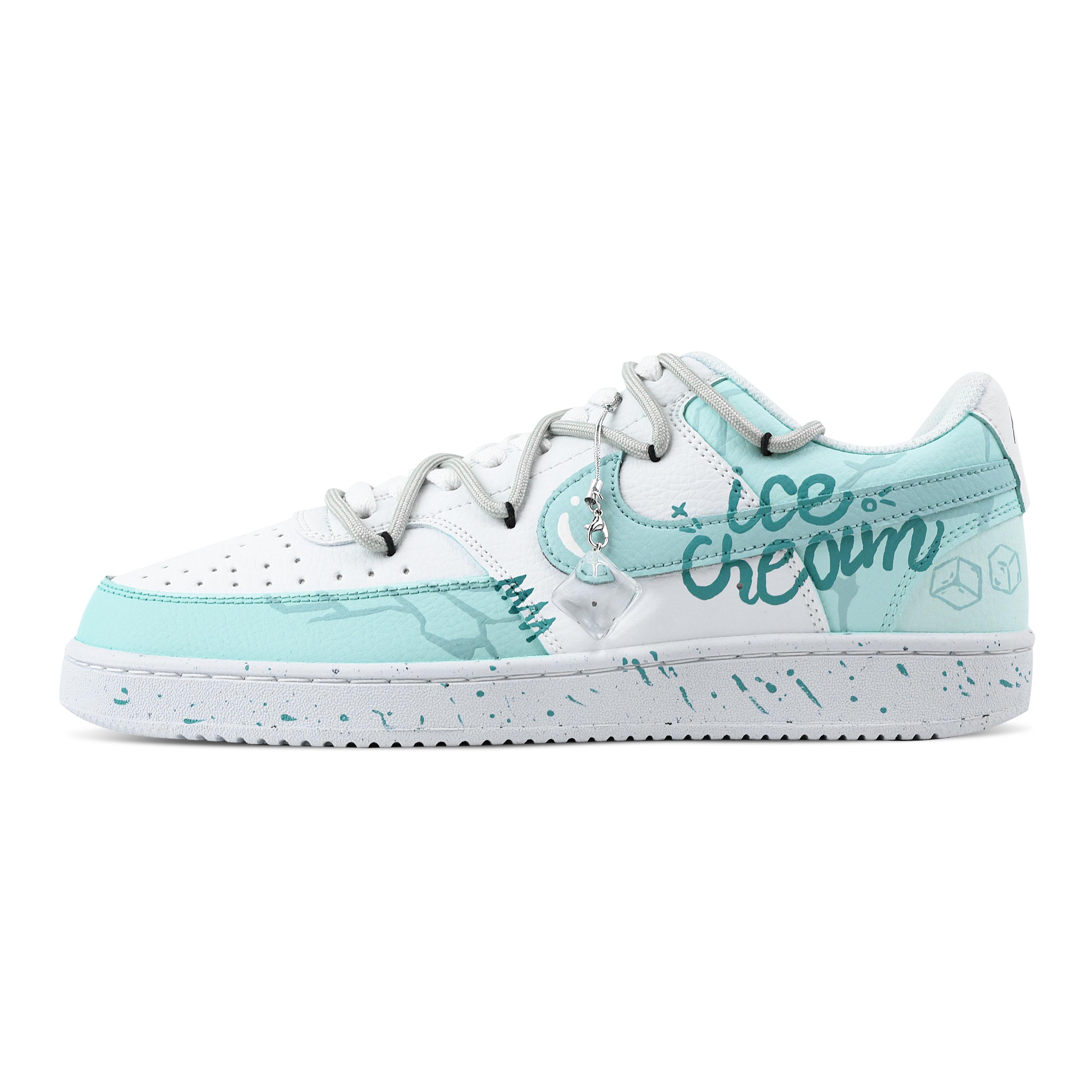 

Nike Court Vision 1 Cool Moment Abrasion Resistant Low top Skateboard Shoes Men s Cyan DH2987-101(Team529-) 44.5