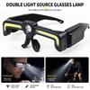 Induction Led Glasses Headlight Rechargeable Type-C Waterproof Lightweight Work Lamp For Car Maintenance Repair