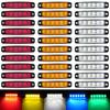 10pcs 24V LED Side Marker Lights Car External Lights Warning Tail Light Signal Brake Lamps for Truck Trailer Lorry BusTurn Signal 2
