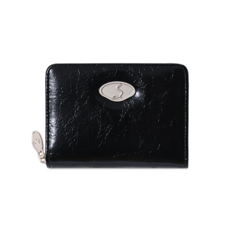 

Новый женский кошелек Женский премиальный короткий кошелек Студенческий женский кошелек чёрный