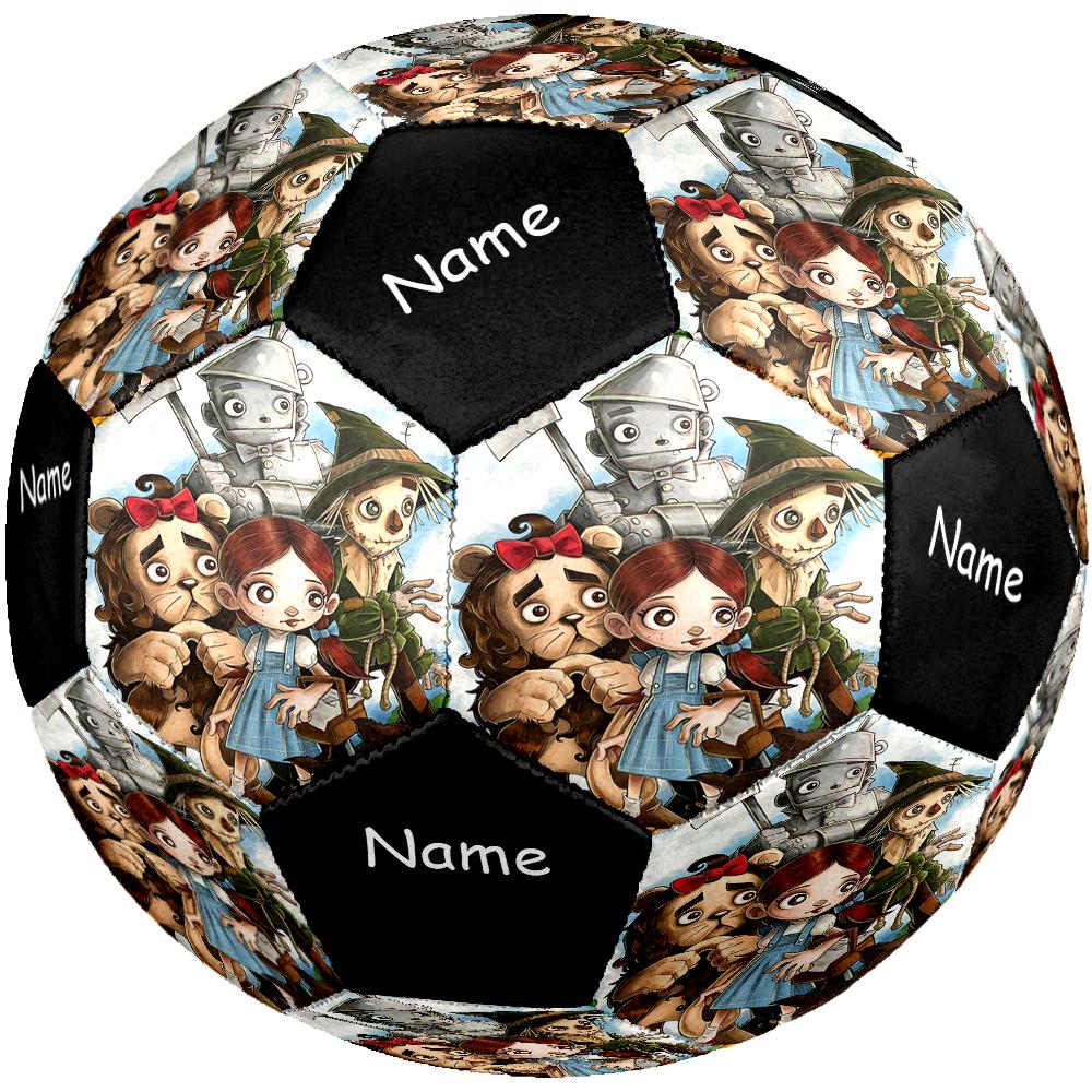Custom Name Alice in Wonderland Theme Size 5 Soccer Ball, Suitable for Both Indoor and Outdoor Matches, a Gift Suitable for Everyone.