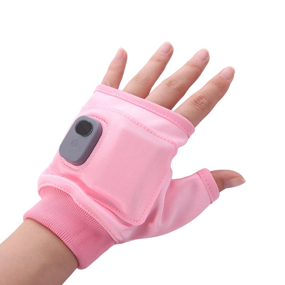 1Pair USB  Rechargeable Heating Gloves Hand Warmer Winter Warm Gloves Electric Heated Gloves  Bike