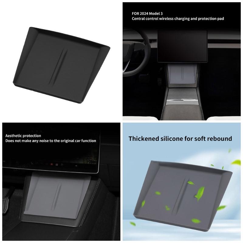Upgraded Wireless Charging Pad Durable Silicone Mat Custom Designs Wireless Chargers Mat Lightweigt Pad Fit for
