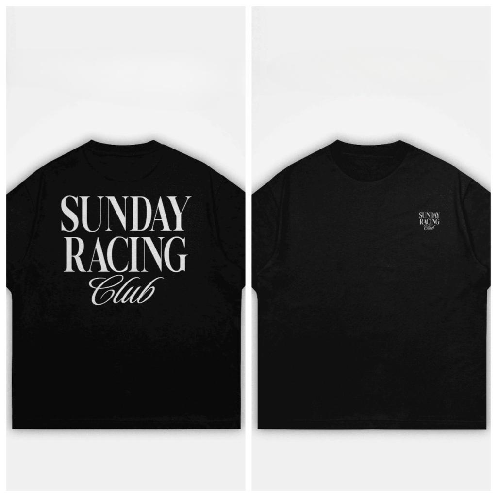 Summer Edition TEES SHIRT SUNDAY RACING CLUB FROM FLYBOY Pure Cotton T-shirt Unisex's T-shirts Drip Clothing Women's T-shirt