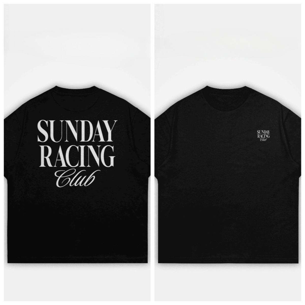Summer Edition TEES SHIRT SUNDAY RACING CLUB FROM FLYBOY Pure Cotton T-shirt Unisex s T-shirts Drip Clothing Women s T-shirt S