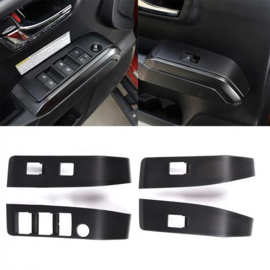 Multicolor ABS Door Window Lift Switch Button Trim For Toyota Tacoma 2016-