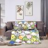 Soft Blanket Airplane Travel Cute M-Mamegoma Seal Anime Throw Blanket  Flannel Bedspread For Couch Bed Fashion Sofa Bed Cover