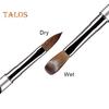 Nail Art Brush Metal Handle Soft Faux Mink Bristles Multifunctional UV Gel Carving Pen Professional Manicure Tool Nail Acrylic Liquid Powder