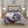 N-Nezuko K-Kamado D-Demon S-Slayer Anime Duvet Cover and Pillowcase Set Breathable Polyester Boys Girls Room Decor US EU UK AU DE Standard Sizes