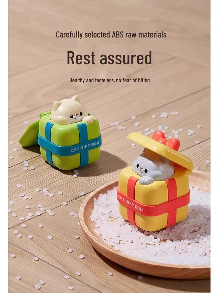 Kids' Cartoon Cat Pullback Inertia Car Toy - Fun Birthday Gift