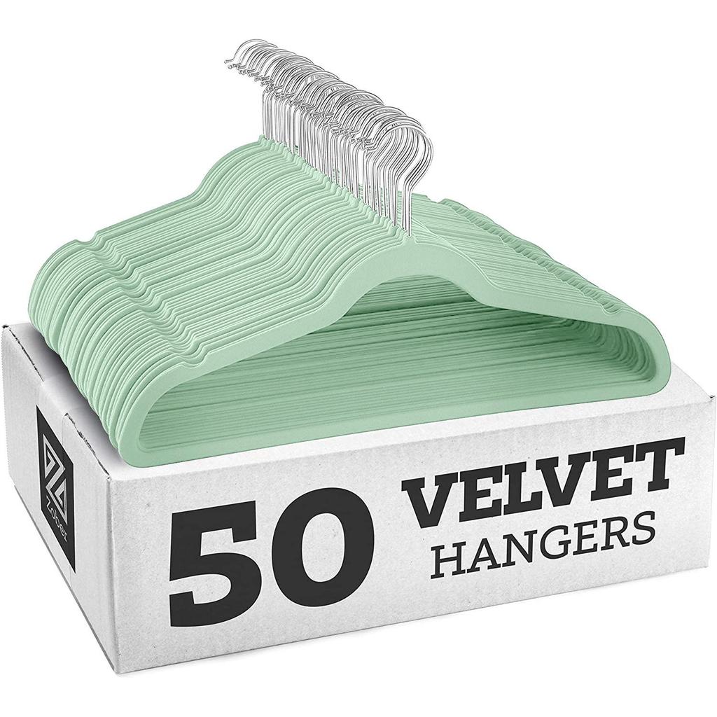 European & American Non-Slip Flocked Magic Wardrobe Clothes Hangers 