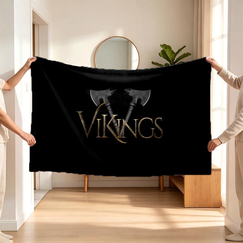 Valhalla (5) Manta de flanela um toque suave para o quarto e a sala de estar e um presente aconchegante para casa
