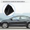 Front Left Exterior Door Handle Lock Cylinder Cap Cover for Porsche Cayenne 2011-2017 No.95853187900G2X ABS Black 1 Pc