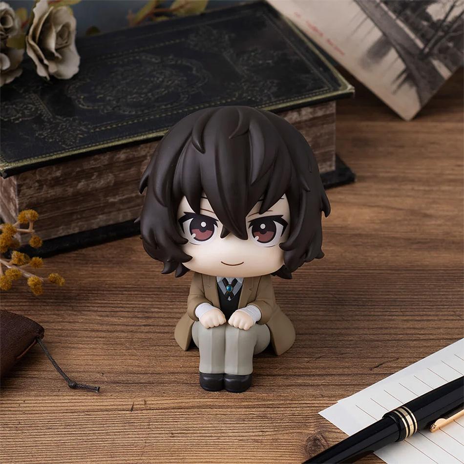 Figurină Anime Bungou Stray Dogs 9.5cm Versiune Q Dazai Osamu Figurină de Acțiune Nakashima San Figurine Model de Colecție PVC Păpuși Jucării