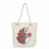 Multifunctional Valentine's Day Printed Thick Rope Shoulder Beach Bag Casual Large Capacity Handbag 0122