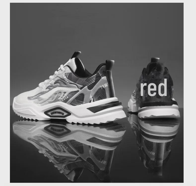 Men's Summer Breathable Shock-Absorbing Mesh Sneakers - Non-Slip, Trendy, Casual Shoes for Teens and Students