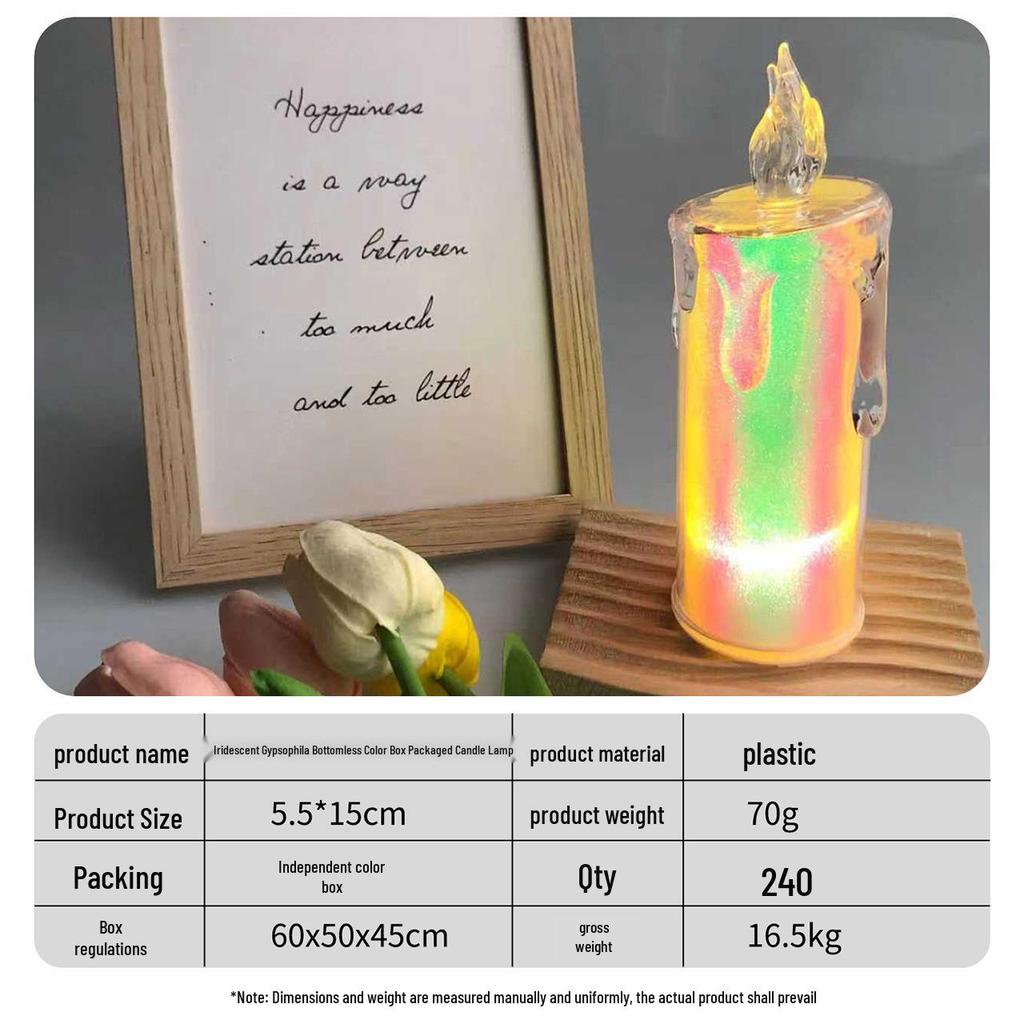 520 Valentine's Day LED Candle: Romantic Festival Simulation Lamp & Creative Desktop Ornament