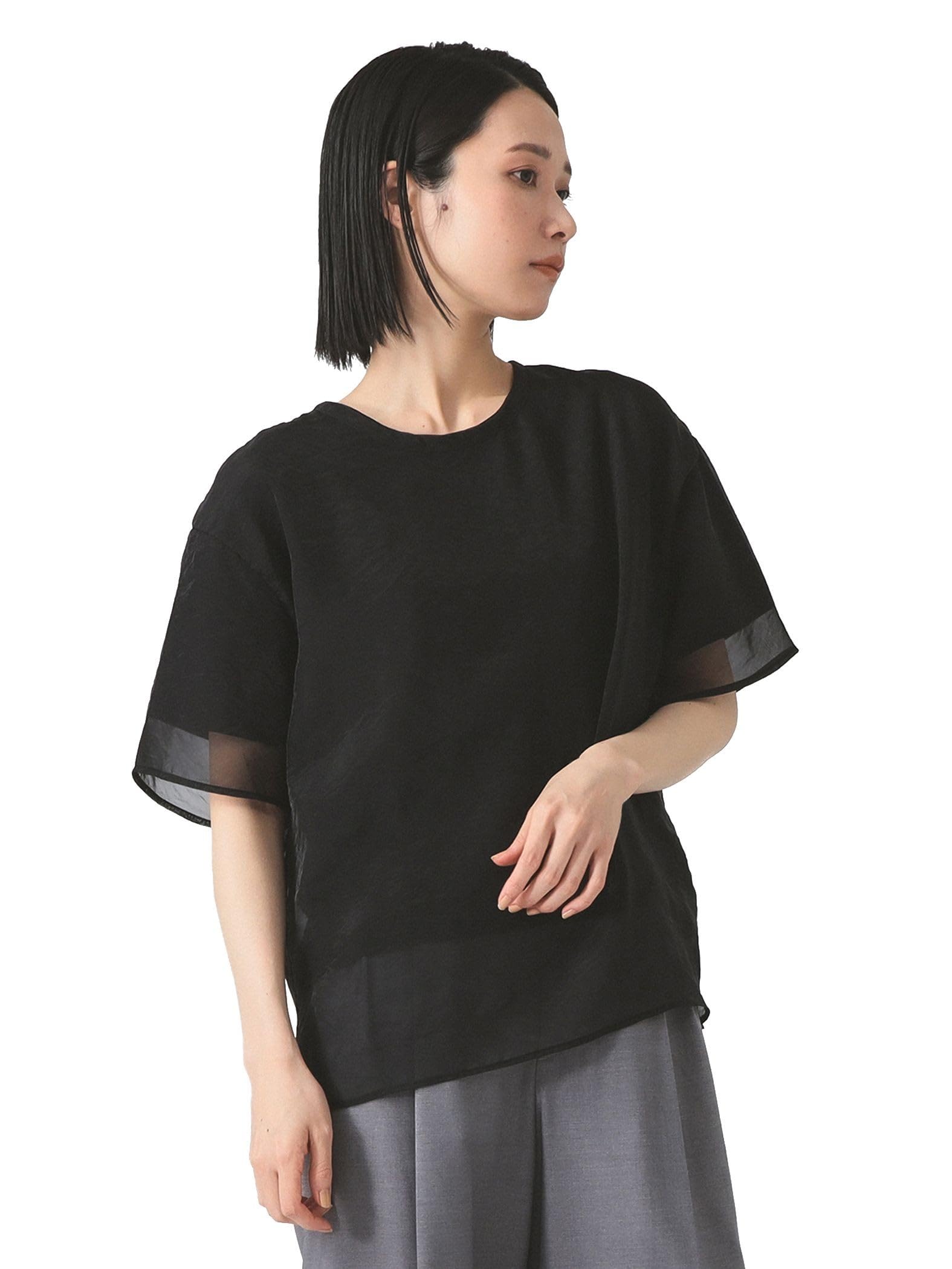 

Ray Beams TEE Organza Layered One Size S/S T-Shirt, Women s, Black, чёрный