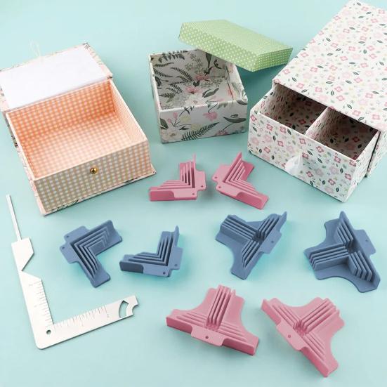 Magnetic Corner Clamps Box Making Corner Guides Cartonnage Holding Tool Right Angle Assembly Clamps for Book Covers Chipboard Boxes