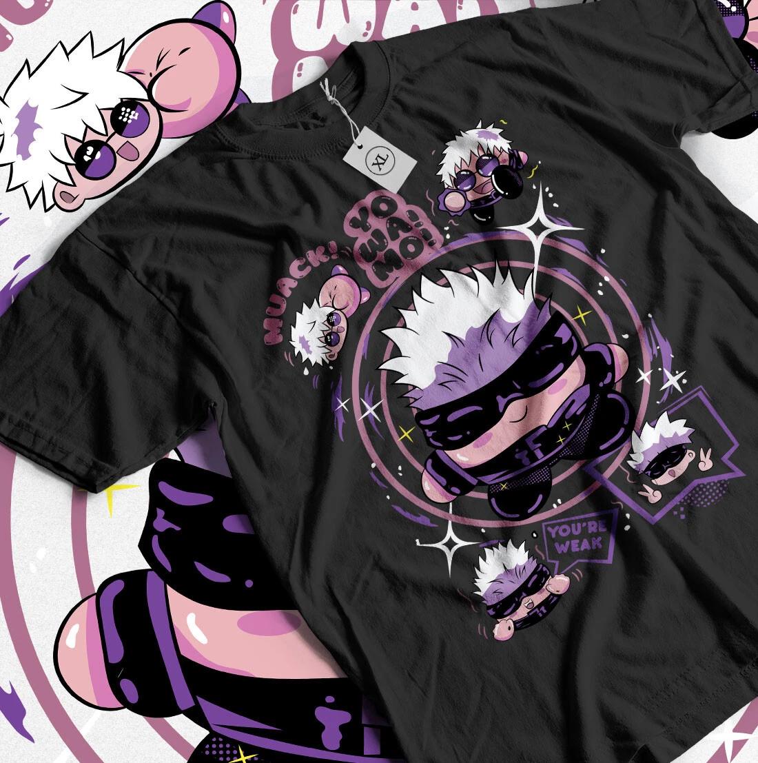 

Satoro Gojo T-shirt Gaming Japan Kirby jjk Anime gift Shirt All Size S