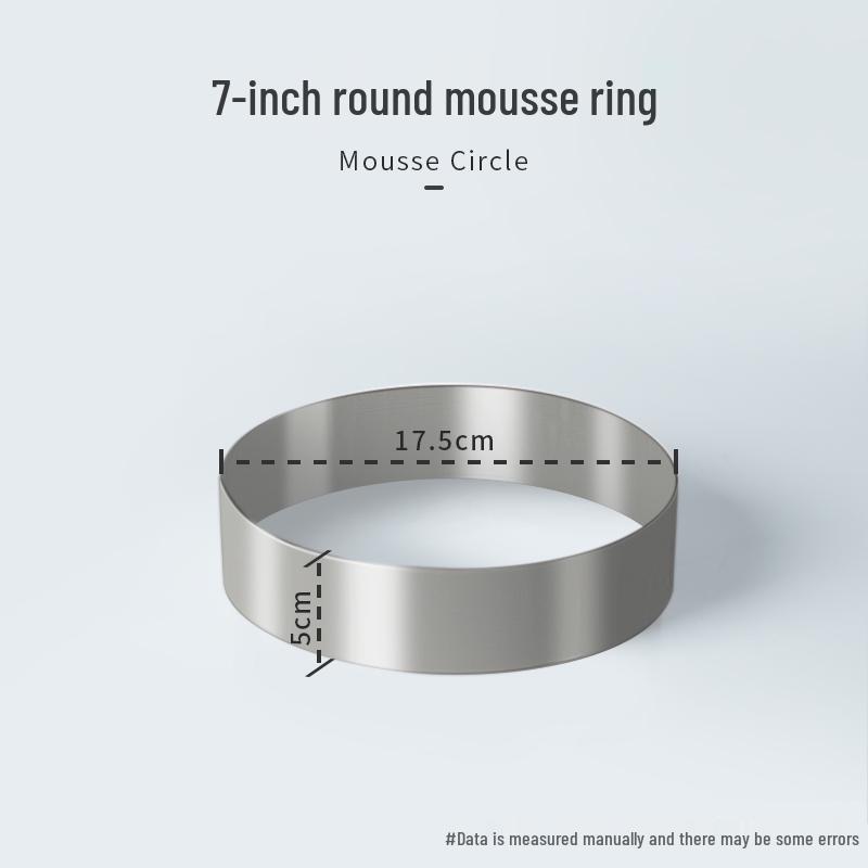 Round Square Heart-Shaped Mousse & Tower Ring, 4-10 Inch, Stainless Steel Baking Mold.