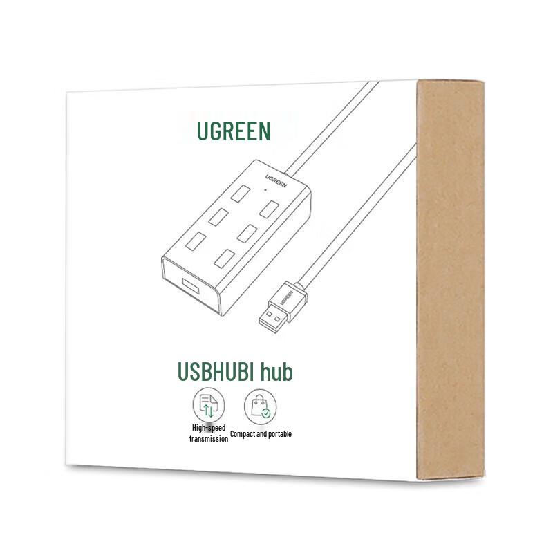 UGREEN USB 2.0 7-Port Hub with Power Port