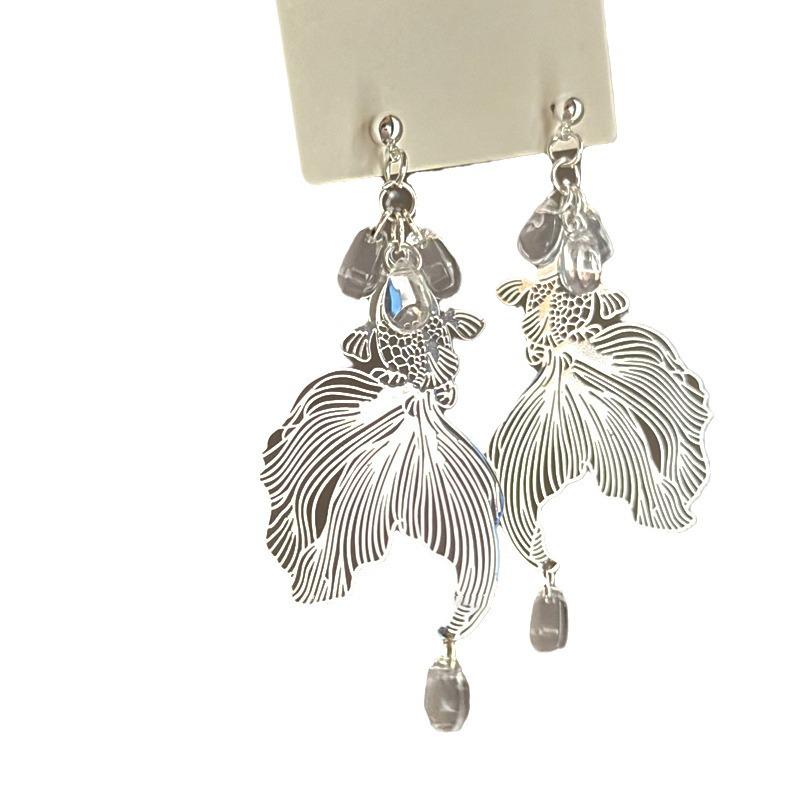 Elegant Fairy Tassel Flower Earrings - Fresh Forest Style for Women
