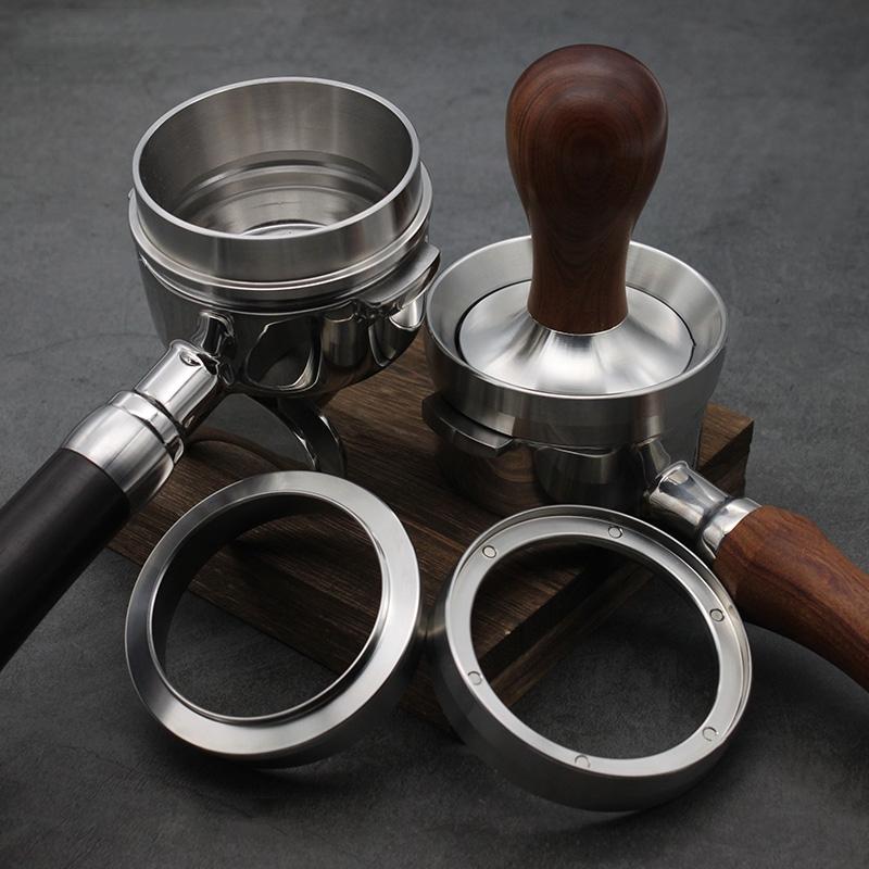 Upgraded 6 Magnet Coffee Powder Receiving Ring Quantitative Ring Anti-flying Powder Aluminum Alloy Grinder Coffee Accessories