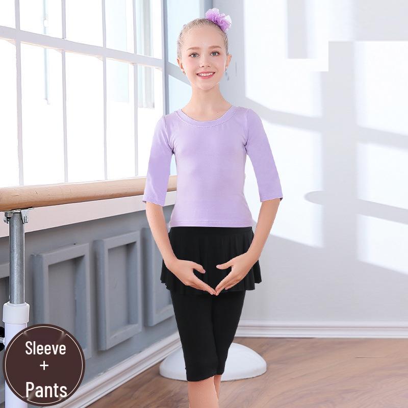 Tanz- & Fitness-Yoga-Kleidung für Mädchen - Gymnastik-Outfit für Kind & Eltern - Frühling bis Herbst
