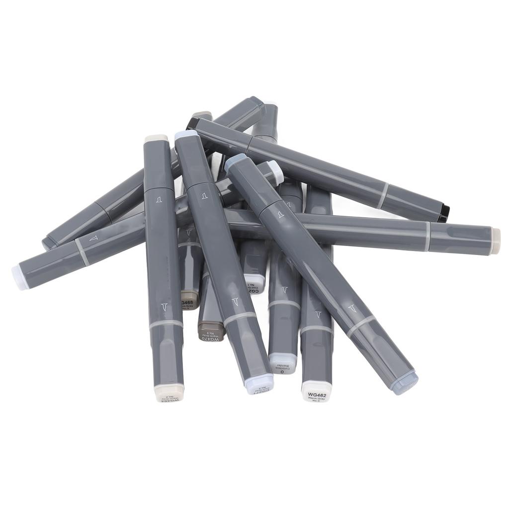 12 Pcs Acrylic Paint Markers Environmentally Friendly Safe Wide Applications Double Ended Markers Set
