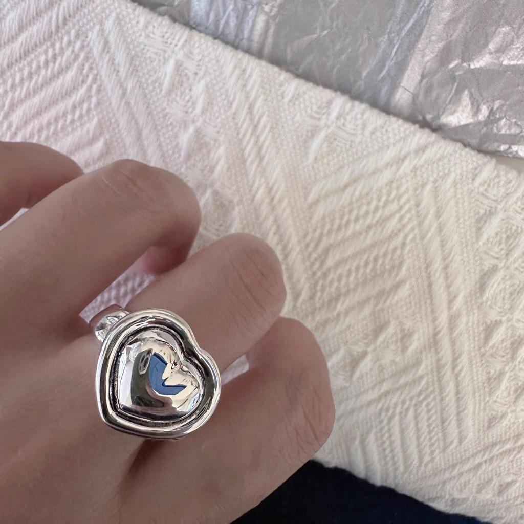 

Delightful Heart Design Open Adjustable Ring For Women Stylish Copper Accessory