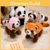Cute Tiger Panda Raccoon Cartoon Animal Plush Doll For Kids Bedroom Decor