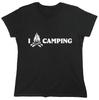 I Love Camping Sarcastic Novelty Graphics Funny Womens T-Shirt