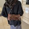 Balletcore Bow Handbag Korean Style PU Leather Underarm Bag Simple Bow Tie Shoulder Bag  Girls