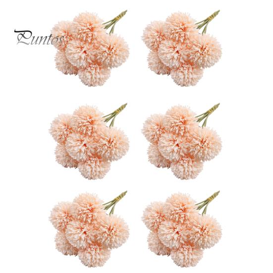 

6 шт. искусственных хризантем, реалистичные, устойчивые к ультрафиолетовому излучению, шелковые цветы, свадебные, вечерние, для улицы, офиса, стол, центральное украшение, искусственные цветочные растения светло-розовый