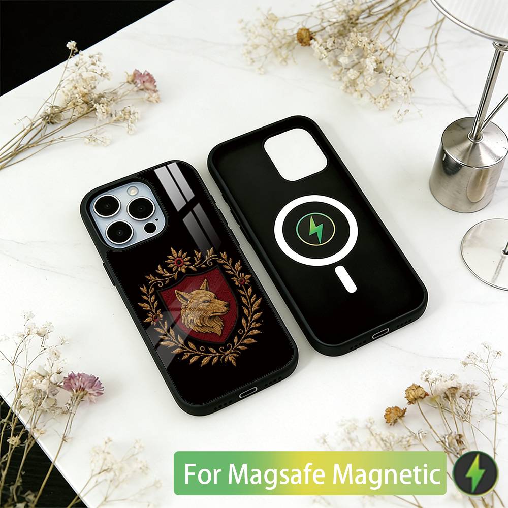 Turk Wolf Phone Case For iPhone17,16,15,14,13,12,11 Plus,Pro Magnetic For Magsafe Wireless Charging