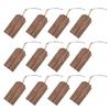 12Pieces Customizable Wood Nameplates Christmas Stocking Hanging Name Tagged with Wood Beads for DIY Home Decorations