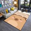 One Piece Character Collection Printed Non-slip Flannel Carpet, Machine Washable, Soft Carpet for Home Decoration In Living Room and Bedroom