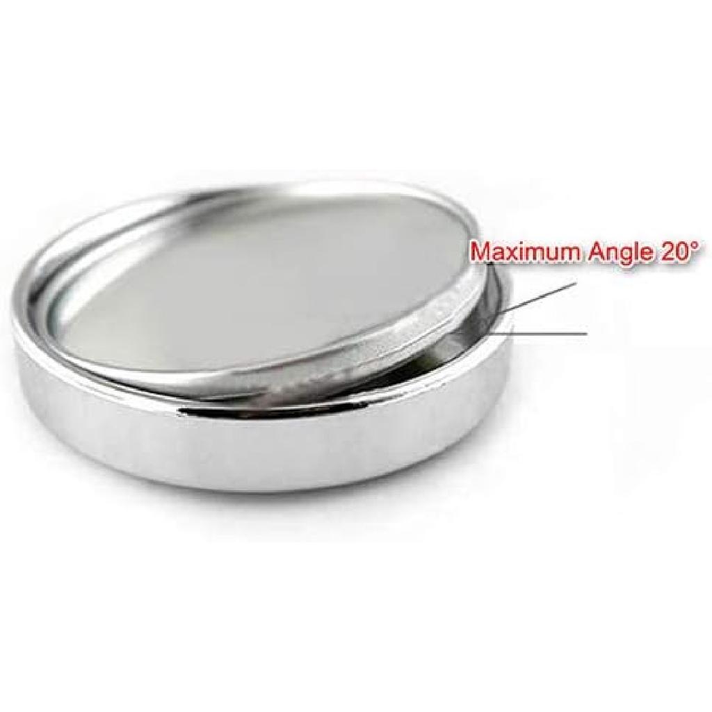 1 Pair Wide Angle Convex Car Auto Blind Spot Round Stick-On Side View Rearview Mirror