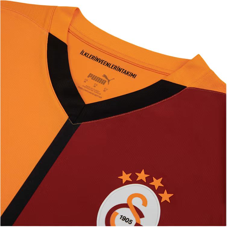Puma Galatasaray 24/25 Home Fashion Comfortable Pullover Short Sleeve Football Shirt Men tops Orange 779650-01