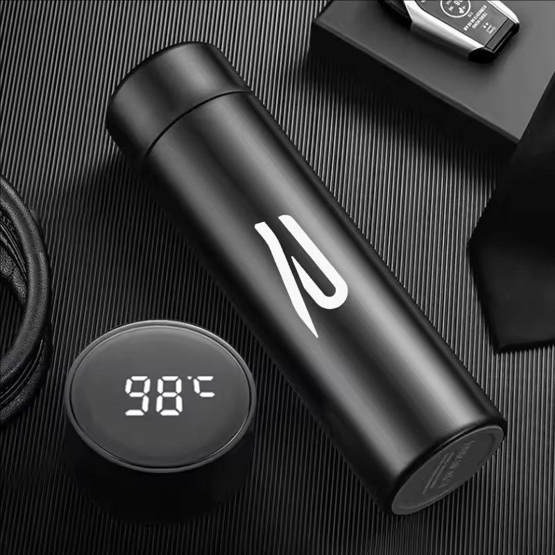500ML Car Vacuum Cup 304 Stainless Steel Thermos Flask For VW GTI Polo Golf Passat B6 Tiguan Arteon CC Taigo Caddy Jetta Hub Cap