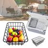 Freezer Organizer Bins Metal Wire Organizer Refrigerator Basket Cooler Storage Rack For Produce Vegetables Fruits Beverage Food