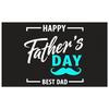 Blue Mustache Father's Day Decoration Lightweight Father's Day Banner Black Background Bold Font Holiday Decoration