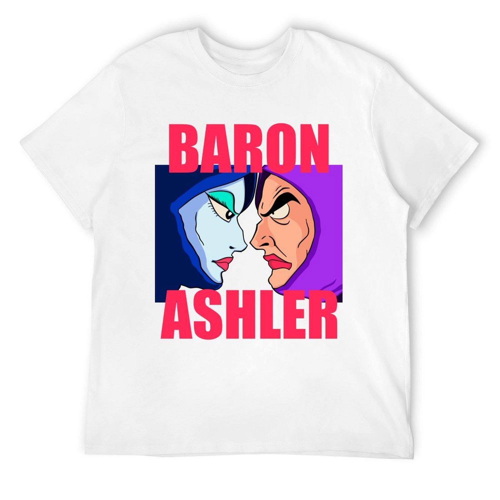BARON ASHLER T-Shirt graphics T-shirts man blacks mens workout shirts S