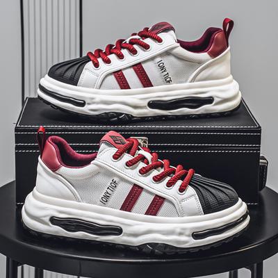 Men's Sneakers Casual Sports Shoes Fashion Comfortable Height Increased Flat Platform Skateboard Shoes