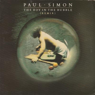 7inch Record PAUL SIMON  The Boy In The Bubble Remix W8509 Warner Bros. Re 1986 UK Rock Used
