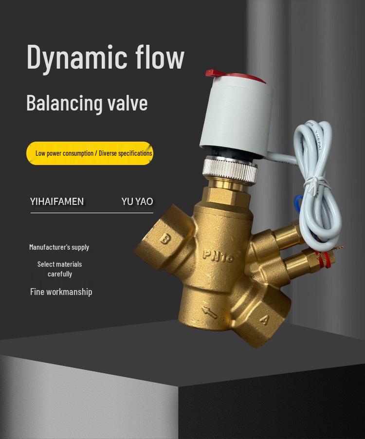 Intelligent Two-Way Brass Flow Control Valve for Air Conditioner Water Chillers
