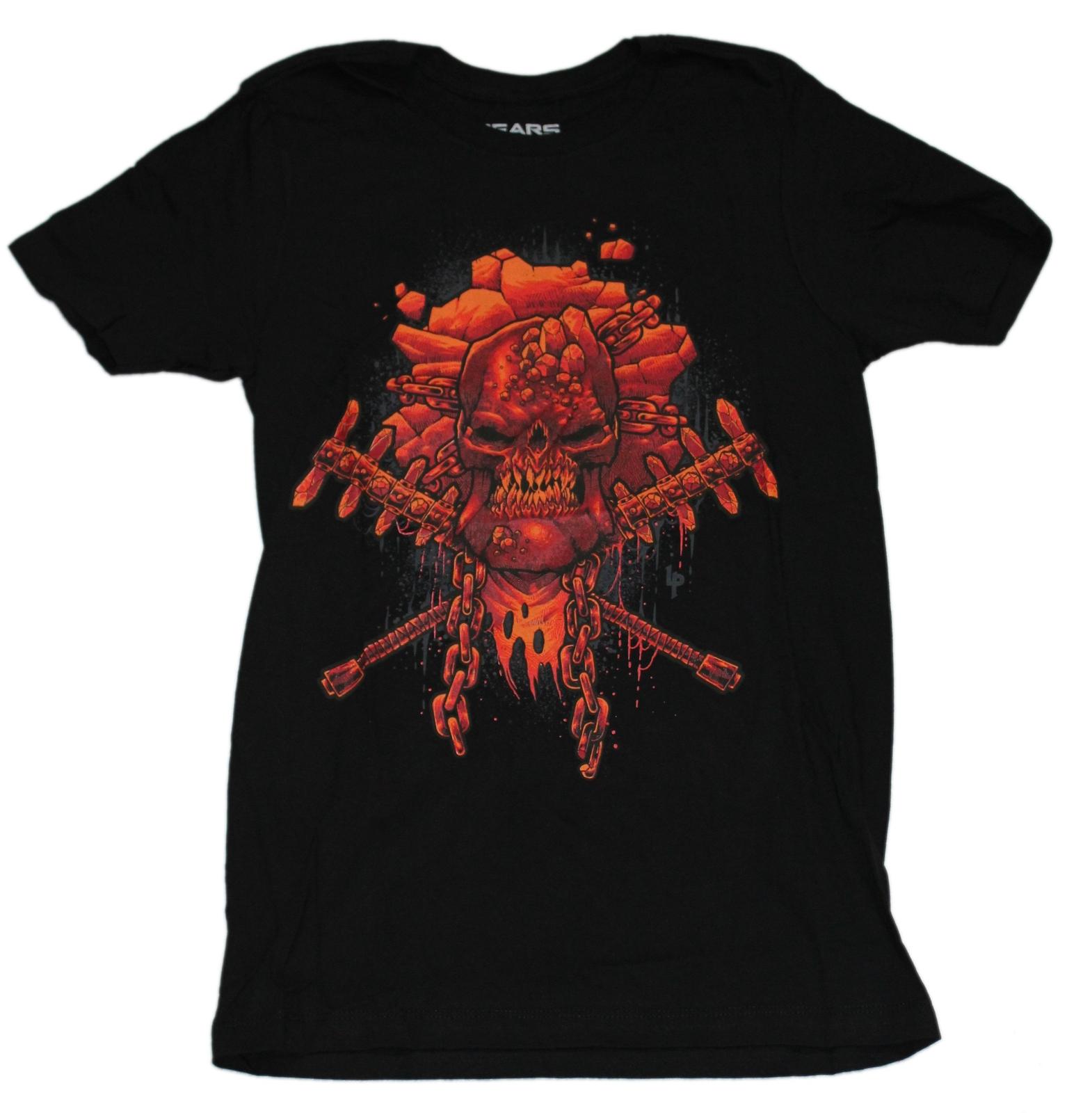 Gears of War 5 New Adult T-Shirt- Red Skull Logo XXL