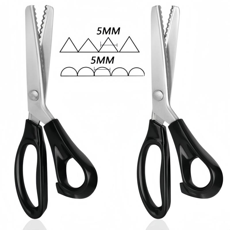 5mm Tailor Scissors Pinking Shears Zig Zag Sewing Cut Serrated Lace Scissors Sewing Accessories Fabric Scissors DIY Sewing Tool